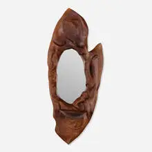 Emil Milan, Mirror, c. 1975, walnut