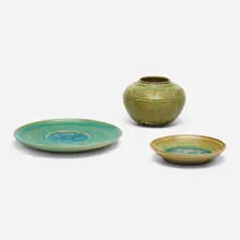 Jade Snow Wong, Tabletop accessories, c. 1955-60, glazed stoneware