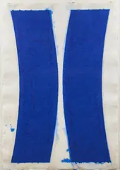 Ellsworth Kelly, Colored Paper Image V (Blue Curves)