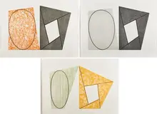 Frames and Ellipses (A by Robert Mangold, sold Nov 2017