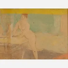 Untitled (Woman in Interior) by Everett Shinn, sold Nov 2017
