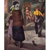 Michael Lenson, Street Scene, c. 1944, oil on Masonite