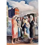 Daniel Celentano, Going to the Festival, c. 1940, watercolor on paper