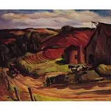 Carl John Zimmerman, The Farm, Late Afternoon, c. 1940, oil on canvas