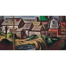 Jack Steele, Untitled, c. 1939, gouache and oil on paper