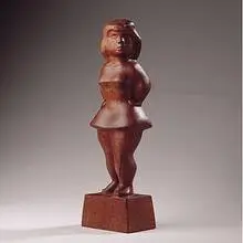 Circus Girl by Chaim Gross, c. 1940, carved walnut, sold Dec 2000