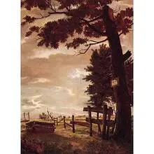 Douglas Gorsline, Untitled (Landscape), 1942, oil on canvas