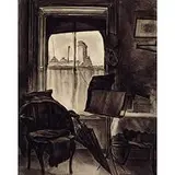 Charles Wheeler Locke, Brooklyn Apartment, c. 1930, ink wash and graphite on paper