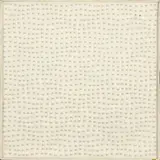 Rudolf Kämmer, Weiße Kugelstruktur „Nr. 2, 1962, Reliefbild auf Hartfaser. Im Künstlerrahmen
