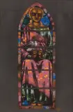 Augusto Giacometti, La Charité“ (Entwurf zu einem Glasfenster in der Reformierten Kirche in Zuoz)