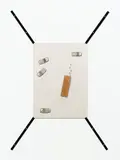 Helen Marten, Rustic´s Ransom (pearl grey), 2011, Acrylstein, 4 Nokia-Mobiltelefone, Holz, Zweig und pulverbeschichteter Stahl