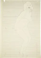 Marilyn by Thomas Bayrle, 1972, Bleistift und Rapidograph auf Papier, sold May 2024