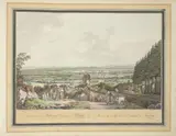 Laurenz Janscha & Johann Ziegler, Collection de cinquante vues du Rhin [...]. Fünfzig malerische Ansichten des Rhein-Stromes von Speyer bis Düsseldorf nach der Natur gezeichnet, 1798, Album mit 50 handkolorierten Kupferstichen auf Bütten von VanderLey, gezeichnet von Laurenz Janscha, gestochen von Johann Ziegler