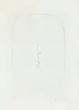 Lucio Fontana, Concetto spaziale, 1965, Bleistift und Perforierung auf Papier