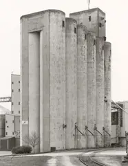 GRAIN ELEVATOR. FÉRE-CHAMPENOISE, F by Bernd und Hilla Becher, 2006, Silbergelantine auf Baryt-Papier, sold Nov 2024