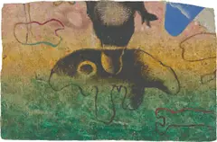 Eidos by Willi Baumeister, 1941, Öl und Sand auf Leinwand, sold Nov 2024