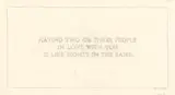 Jenny Holzer, The Living Series: Having two or three people in love with you... (BENCH 18)
