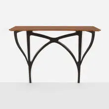 Ico Parisi, Wall-mounting console table, c. 1955, brazilian rosewood, ebonized walnut