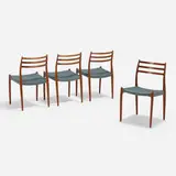 Niels O. Møller, Dining chairs model 78, set of four