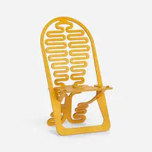 Gregg Fleishman, Lumbarest chair, 1985, birch plywood