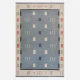 Contemporary, Swedish-style flatweave carpet, hand-woven wool