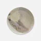 Plate by Toshiko Takaezu, c. 1975, glazed porcelain, sold Nov 2023