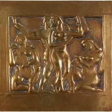 The Dance by William Zorach, Lithuania/USA, sold Nov 2017