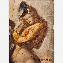Untitled by Reginald Marsh, sold Nov 2017