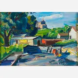John Fulton Folinsbee, Kingston Shacks (New Hope Lock)