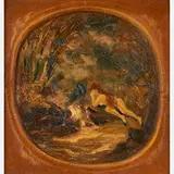 Louis Eilshemius, Untitled (Nude in Landscape)
