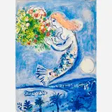 La Baie des Anges by Marc Chagall, Russia/France, sold Nov 2017