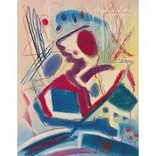 Joseph Meierhans, Untitled, 1946, pastel on paper