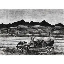 Arizona by Arnold Blanch, c. 1940, lithograph on paper, sold Dec 2000
