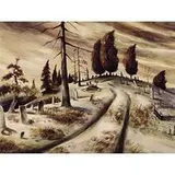 Frederic James, Old Missouri Cemetery, 1940, watercolor on paper