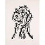William Littlefield, The Boxers (Suite of 6 Lithographs), c. 1930, lithographs on paper