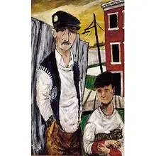 T. C. Tucker, Father and Son, c. 1949, oil on Masonite