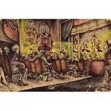 Jack Steele, The Burlesque Show, 1937, ink and watercolor on artist board