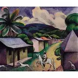 George Biddle, Untitled (Tropical Village Scene), 1926, oil on canvas