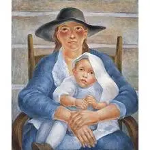 Frank Long, Untitled (Mountain Madonna), 1940, oil on canvas