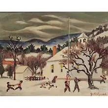 Georgina Klitgaard, Bearsville School, NY, c. 1940, oil on canvas