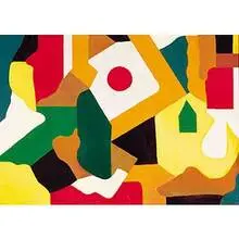 Arthur Helwig, Untitled (Abstraction), c. 1945, oil on Masonite