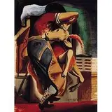 Seymour Fogel, Dehorning, 1942, watercolor on paper