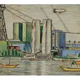 Frank Sohn, Century of Progress Exposition, 1933, pastel on paper