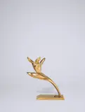 Oswald Herzog, Furioso, Um 1918, Bronze, vergoldet
