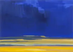 Bernd Zimmer, Dünenfeld, Sand, 2000, Acryl auf Leinwand