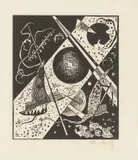 Wassily Kandinsky, Kleine Welten VI, 1922, Holzschnitt auf festem Papier