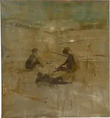 Norbert Schwontkowski, Die Glut, 1996, Öl auf Leinwand