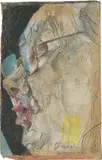 Horst Janssen, Selbstbildnis, 1982, Pastellkreiden über Bleistift auf Bütten