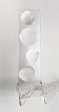 Ohne Titel by Adolf Luther, 1988, Plexiglasstele mit vier eingeschliffenen Linsen, sold Jun 2010