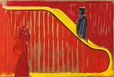 Big Hotel Rolltreppe by Karl Horst Hödicke, 1988, Kunstharz auf Leinwand, sold Jun 2010
